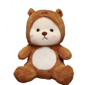 SaruEL Poupée en Peluche Ours en Peluche à Fourrure créative, Ours Kawaii, Peluche Capybara Animal Peluche Jouet, Cadeaux de 
