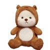 SaruEL Poupée en Peluche Ours en Peluche à Fourrure créative, Ours Kawaii, Peluche Capybara Animal Peluche Jouet, Cadeaux de 