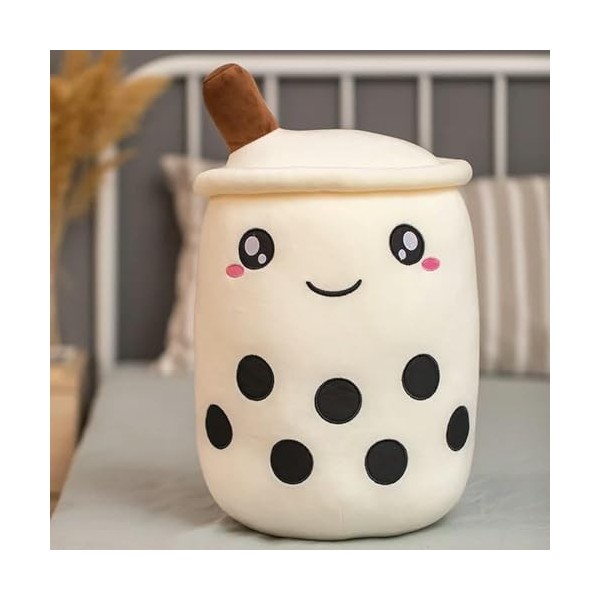 NOpinz Mignon Bulle Fruit Thé Peluche Jouet en Peluche Fraise Aromatisée Lait Thé Tasse Poupée Coussin Cadeau D’Anniversaire 