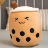 NOpinz Mignon Bulle Fruit Thé Peluche Jouet en Peluche Fraise Aromatisée Lait Thé Tasse Poupée Coussin Cadeau D’Anniversaire 