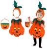 HZMJDHZM Costume De Citrouille Pour Enfant,3pcs DéGuisement Petite Citrouille,DéGuisement Halloween Citrouille,DéGuisement De