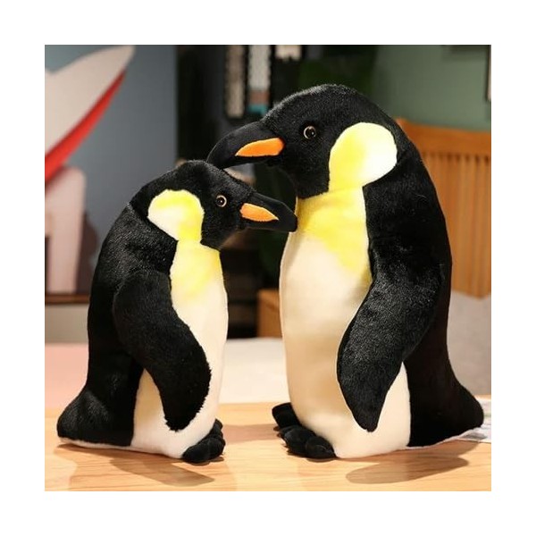 EacTEL Pingouins en Peluche, manchots de l’Antarctique Doux et réalistes, poupées Mignonnes, oreillers, décoration de Chambre