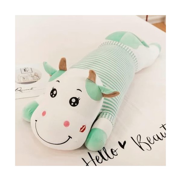 Dessin Animé Vache en Peluche Jouet Vache en Peluche Animal Poupée Oreiller Doux Décoration D’intérieur Cadeau Anniversaire C