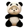SaruEL Nouveau Kawaii Panda Peluche Jouet Ours en Peluche Panda Animal Poupée Mignon Style Enfants Oreiller Anniversaire Cade
