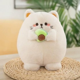 Nouveau Mignon Avocat Chat Peluche Jouet en Peluche Animal Chaton Poupée Rond Oreiller Sieste Oreiller Mignon Fille Enfants C