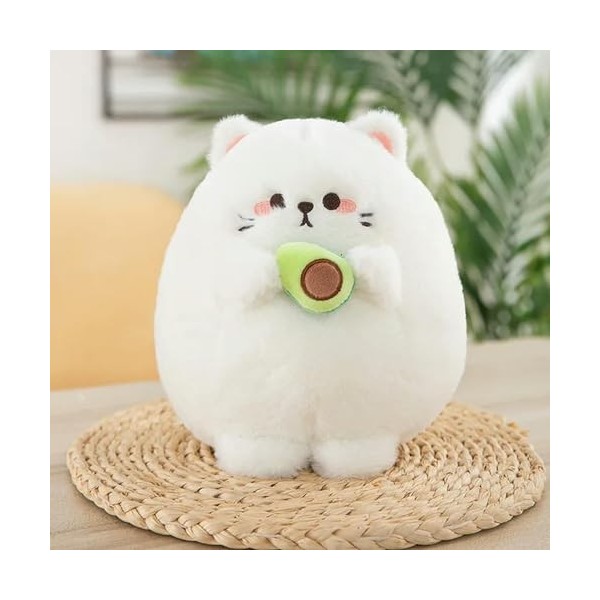 Nouveau Mignon Avocat Chat Peluche Jouet en Peluche Animal Chaton Poupée Rond Oreiller Sieste Oreiller Mignon Fille Enfants C