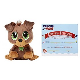 Little Tikes Rescue Tales Animaux à Adopter-Rottweiler-Peluche Interactive, Câline, Mouvement & Sons-Une Niche Personnalisée,