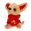 ibasenice 3 Pièces Figurines pour Enfants Jouet Chiot Chien en Peluche Poupée en Peluche Jouet Pelucheux pour Chien Jouet pou