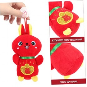 ABOOFAN 8 Pièces Poupée De Lapin en Peluche Poupée en Peluche Bébé Poupée Peluche Mini Figurines Lapin en Peluche Mini Lapins