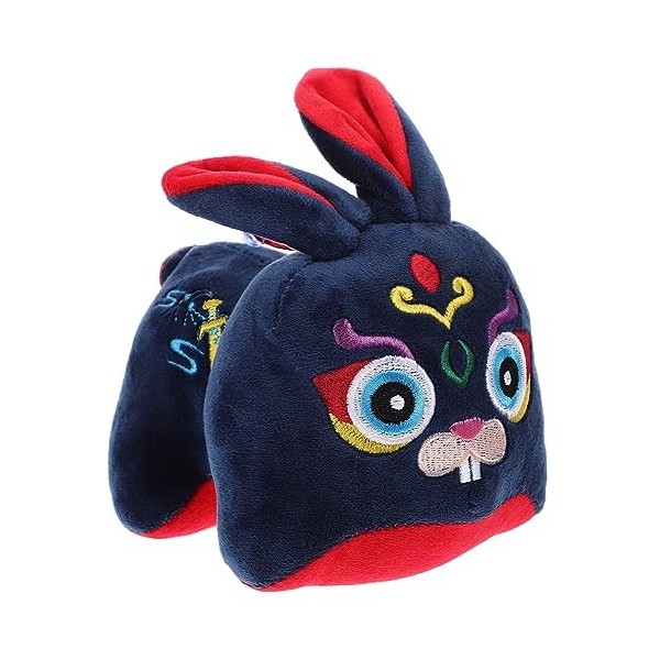 Toyvian 3 Pièces Ornements De Lapin Jouets en Peluche pour Animaux du Zodiaque Année De La Poupée Lapin Chiots Livre Peluche 