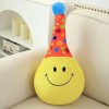 GagaLu Chapeau de fête, Forme de gâteau Joyeux Anniversaire, Tapis de Balle Sourire en Peluche, Oreiller décoré de Jouet en P