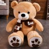 EacTEL Ours en Peluche de Haute qualité avec écharpe en Peluche Animal Ours en Peluche Poupée Oreiller Enfants Anniversaire C
