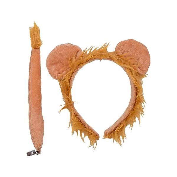 OCDSLYGB 2PCS Lion Hair Hoop Set Accessoires De Vêtements pour Animaux Décoration, Jeu De Rôle pour Enfants, Party Event Lion