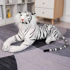 NOpinz Nouveau Réaliste Tigre Léopard Peluche Jouet en Peluche Animal Tigre Jaguar Poupée Enfants Cadeau D’Anniversaire Cadea
