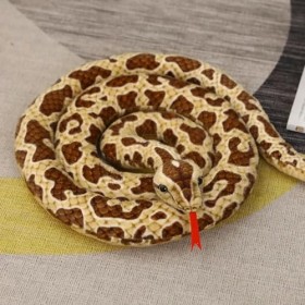 Jouet en Peluche Serpent géant Python doré Peluche Serpent Jouet en Peluche Enfants garçon Cadeau décoration Anniversaire Cad