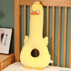NOpinz Coussin de Canard Jouet en Peluche Bande dessinée Oreiller de Canard en Peluche Cadeau d’Anniversaire Cadeau de Noël E