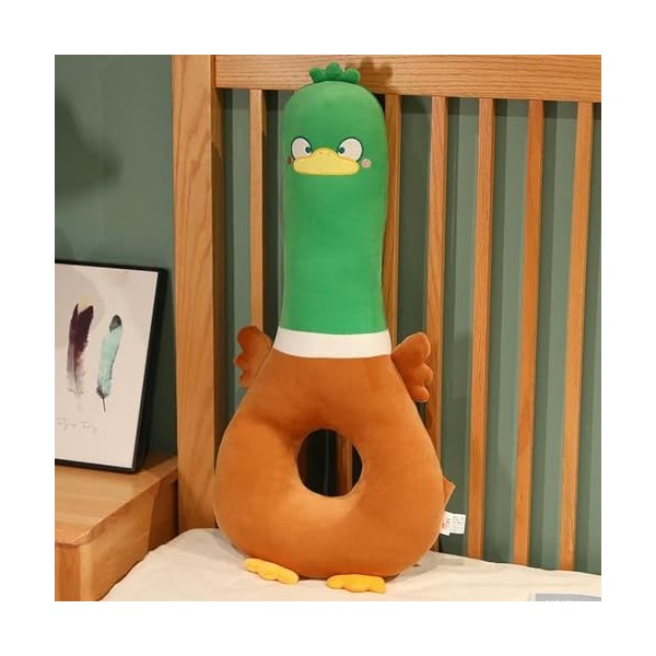 NOpinz Coussin de Canard Jouet en Peluche Bande dessinée Oreiller de Canard en Peluche Cadeau d’Anniversaire Cadeau de Noël E
