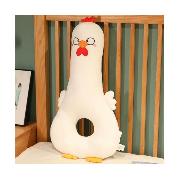 NOpinz Coussin de Canard Jouet en Peluche Bande dessinée Oreiller de Canard en Peluche Cadeau d’Anniversaire Cadeau de Noël E