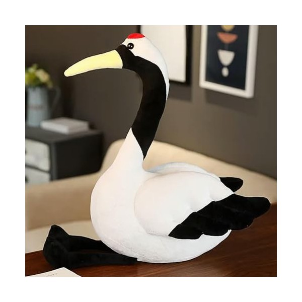 Princesse Couronne Cygne Noir Peluche Jouet Collier Cygne Couple Cygne Reine en Peluche Décoration De Mariage Poupée Noël 50c