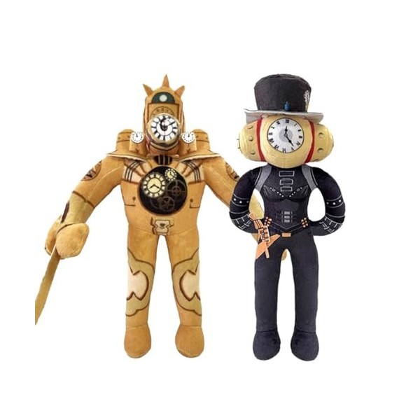 Peluche Skibid Toilet Titan Clockman, peluches de toilette Skibid, jouet de toilette Skibid, figurine en peluche Clockman en 