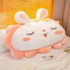 SaruEL Kawaii Peluche Lapin Oreiller Mignon Lapin en Peluche Oreiller Fille Chambre Décoration Doux Animal Coussin Anniversai
