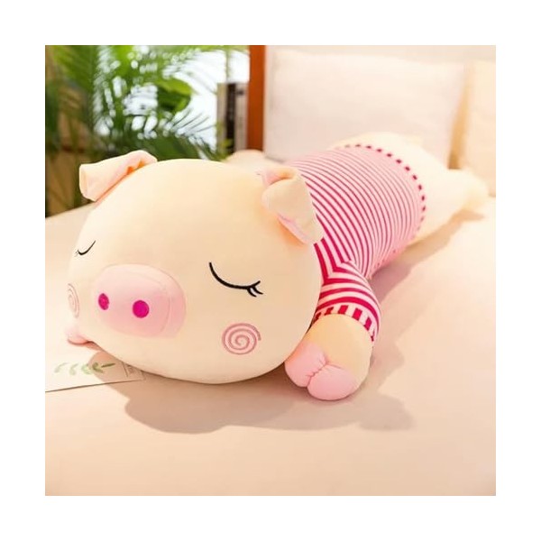 PaMut Géant Mignon Doux Velours Coton Cochon Jouet en Peluche Cochon poupée Cochon en Peluche Cochon Oreiller Cadeau d’Annive