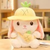 EacTEL Lapin Peluche Jouet Mignon Lapin Peluche Peluche Douce Cadeau d’Anniversaire Enfant Cadeau de Noël 45cm 2