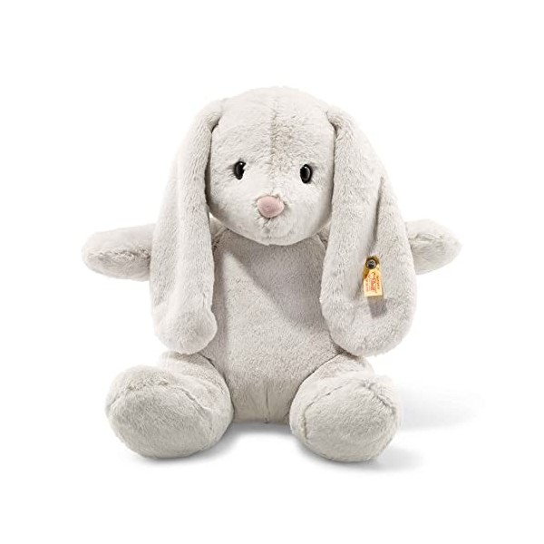 Steiff Soft Cuddly Friends Lapin Hoppie - 080487 - Gris Clair - 38 cm