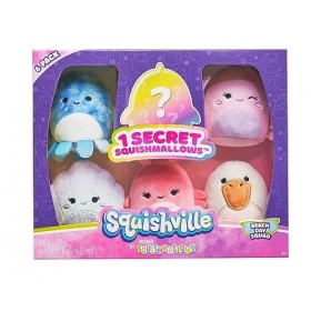 Squishville SQM0386 - Beach Day Squad - Six 2 inch Mini Squishmallows