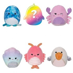 Squishville SQM0386 - Beach Day Squad - Six 2 inch Mini Squishmallows