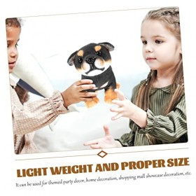 ABOOFAN 4 Pièces Poupée Chien Rottweiler Animal en Peluche Chien Chiot Peluches Poupée en Peluche Chien Poupée en Peluche Cad