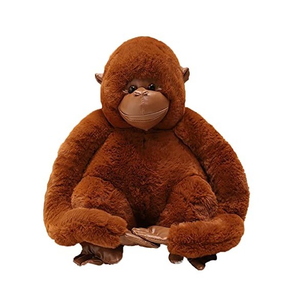 JAWSEU Peluche Orang-Outan, Orang-outan Peluche, Animal en Peluche Douce Et Souple Oreiller en Peluche Stuffed Animals Jouet 