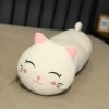 EacTEL Géant Kawaii Chat Peluche Sommeil Long Oreiller Matelas Chaton Mignon en Peluche Animal Poupée Enfants Cadeaux De Noël