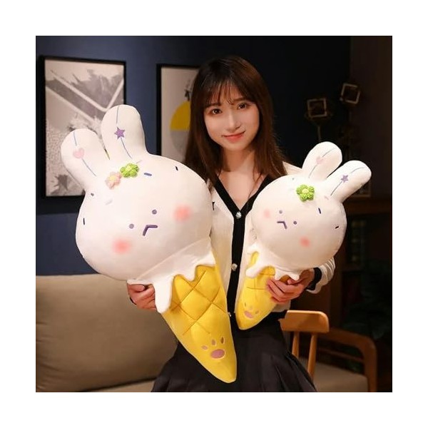 NOpinz Lapin Crème Glacée Oreiller en Peluche Jouet en Peluche Home Decor Rembourré Peluche Jouet Cadeau D’Anniversaire 70cm 