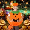 HBSFBH Costume Citrouille Halloween Enfant, Costume de Citrouille Halloween, Costume de Citrouille avec chapeau, costume de c