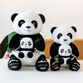 HYSTERIA Jouets en Peluche Jouets en Peluche Panda mère et Enfant, poupées for Enfants, Cadeaux danniversaire, décoration, p