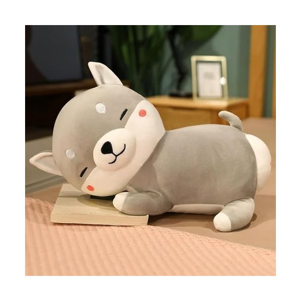 Kawaii Cartoon Cochon Rose Husky Animal Peluche Doux Peluche Jouet Oreiller Anti-Extrusion Coussin décoration de la Maison Or