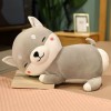 Kawaii Cartoon Cochon Rose Husky Animal Peluche Doux Peluche Jouet Oreiller Anti-Extrusion Coussin décoration de la Maison Or