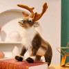 KiLoom Doux Peluche Réaliste Cerf Simulation Elk Modèle Enfants Joyeux Noël Poupée Cadeau Noël Home Decor Peluche Cerf Jouets