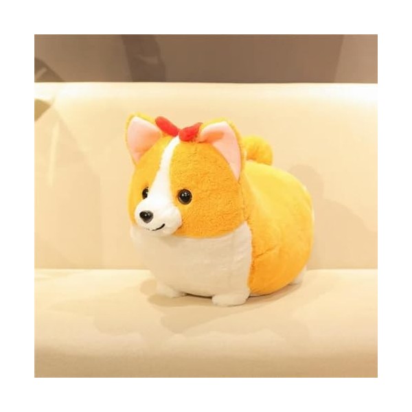 SaruEL Mignon Corgi Peluche Jouets en Peluche Animaux en Peluche Bande Dessinée Oreiller Mignon Cadeaux De Noël pour Enfants 