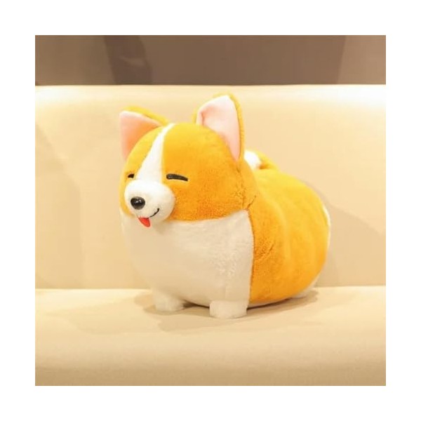 SaruEL Mignon Corgi Peluche Jouets en Peluche Animaux en Peluche Bande Dessinée Oreiller Mignon Cadeaux De Noël pour Enfants 