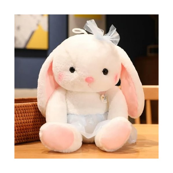 SaruEL Jolie Princesse Lapin avec Jupe Peluche Lapin Peluche poupée Enfant Jouet Oreiller Fille Cadeau d’Anniversaire 65cm 1