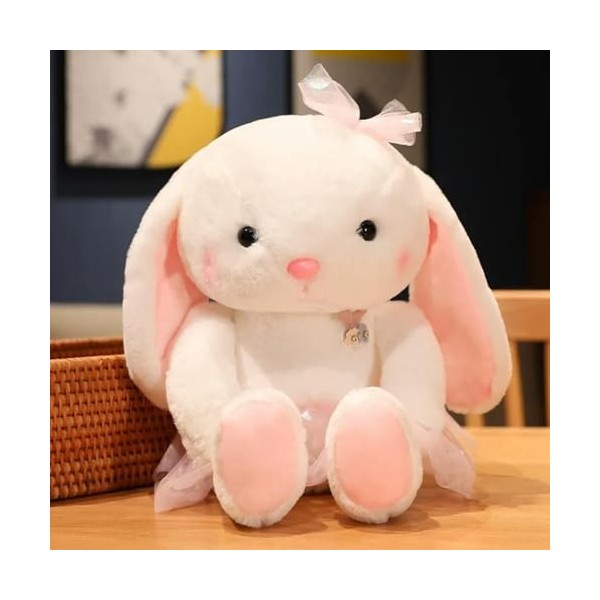 SaruEL Jolie Princesse Lapin avec Jupe Peluche Lapin Peluche poupée Enfant Jouet Oreiller Fille Cadeau d’Anniversaire 65cm 1