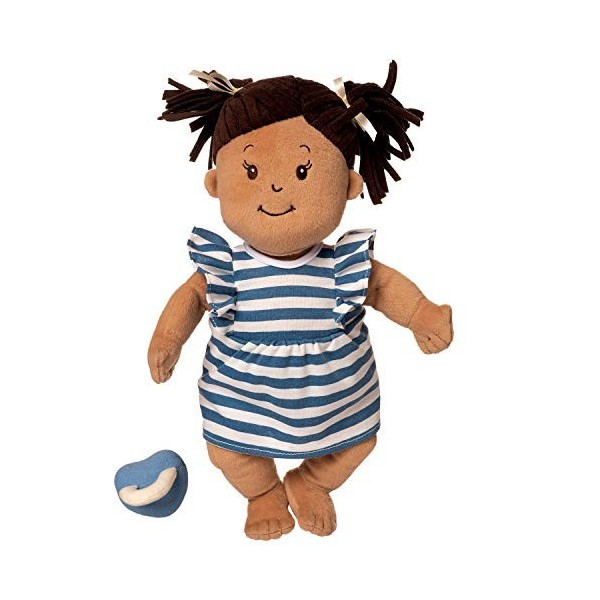 Manhattan Toy Baby Stella Beige aux Cheveux Bruns 38.1cm Soft First Baby Doll