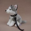 JOEBO Simulation Super Mignon Husky poupée Laisse Husky Peluche Jouet Mignon Chien poupée Doux Cadeau