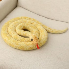 Python doré Serpent géant Jouet en Peluche Serpent en Peluche Enfants garçon Cadeau décor à la Maison 300cm 7