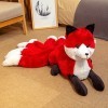 Ermano Peluche Jouet en Peluche de Renard à Neuf queues rempli danimaux Neuf poupées de cerf - Volant Rouge Cadeau réaliste 