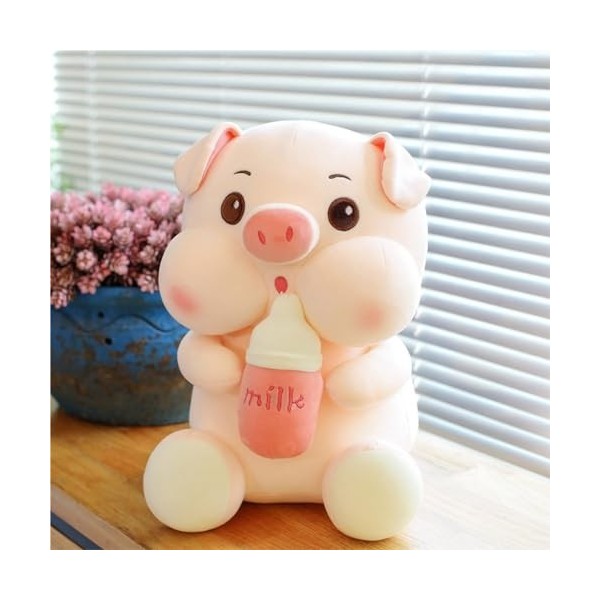 SNUFF Jouet en Peluche Bouteille de guérison Cochon Mignon et Adorable, Grande poupée Cochon en Peluche, Jouet à Serrage des 