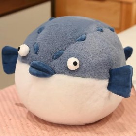 GagaLu Jouets en Peluche Bande Dessinée en Peluche Puffer Poisson Oreiller Mignon Poupée Décoration D’Anniversaire Cadeau De 