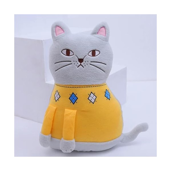 Pull Chat Oreiller en Peluche Kawaii décoration Animal Maison Partie canapé décoration pour Enfants Cadeaux de Noël 60cm 2